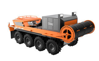Amphibious All-Terrain Prairie Fire Vehicle 8×8 Covered Fireproof Flame-retardant Materials