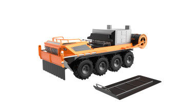 Amphibious All-Terrain Prairie Fire Vehicle 8×8 Covered Fireproof Flame-retardant Materials