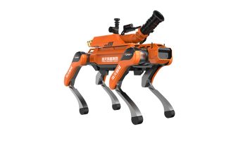 Diversified mounted modules and expandable interfaces Assistive Firefighting Quadruped Robot Dog