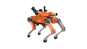 Diversified mounted modules and expandable interfaces Assistive Firefighting Quadruped Robot Dog