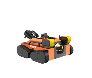 Portable Lithium Battery Powered Remote Control Fire Fighting Robot for Emergency Rescue