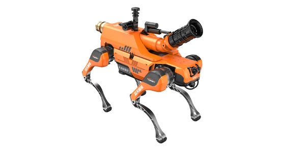 Multifunktions-IP67-Schutzniveau vierbeiniger intelligenter Roboterhund für die Brandbekämpfung