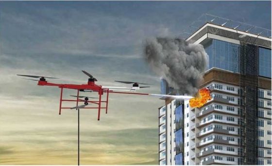 16m/S, das Stromnetz-Feuerbekämpfung Uav begrenzt